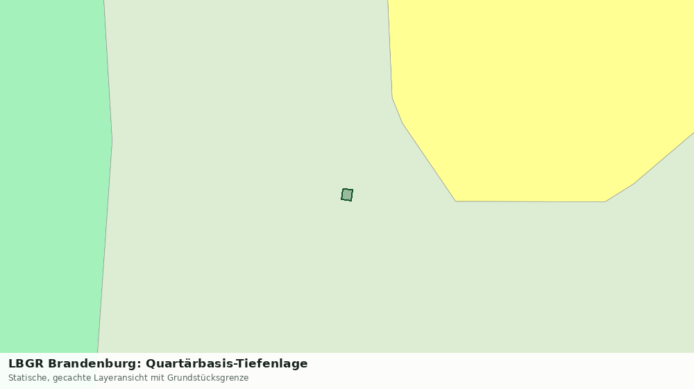 Statische Kartenansicht: LBGR Brandenburg: Quartärbasis-Tiefenlage