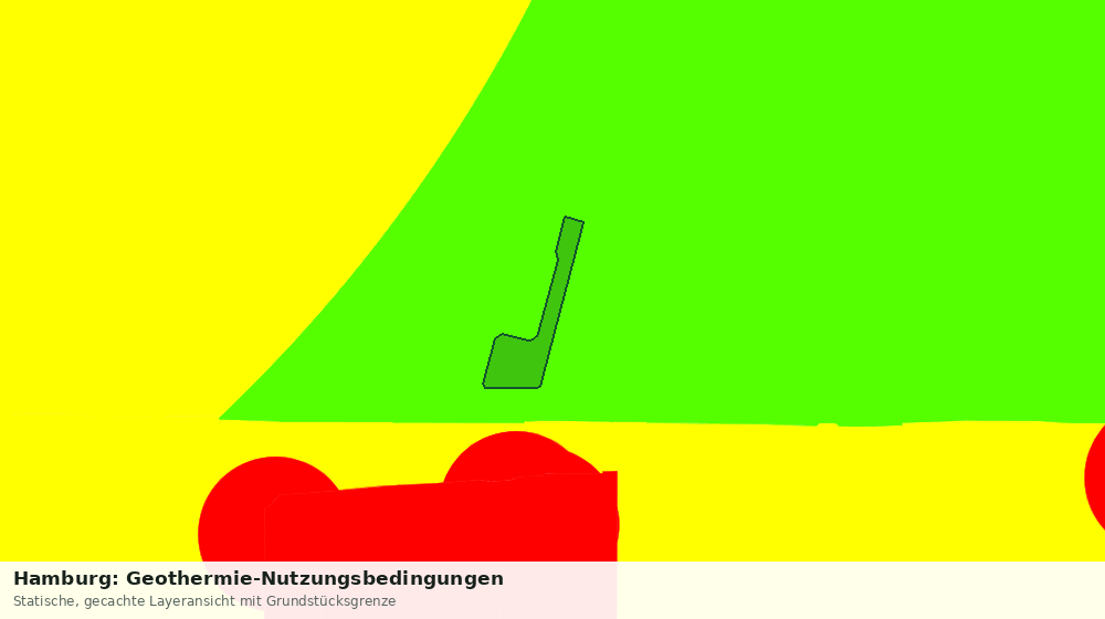Statische Kartenansicht: Hamburg: Geothermie-Nutzungsbedingungen