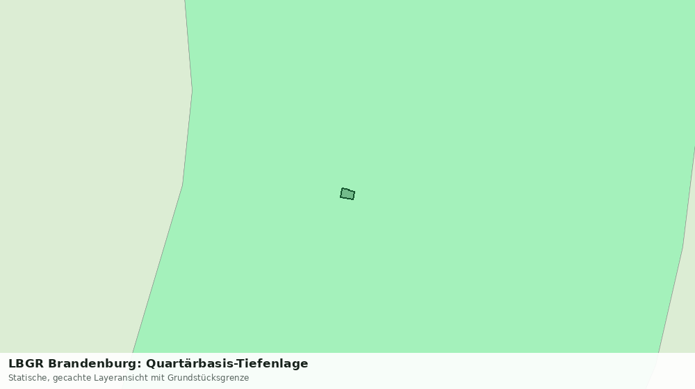 Statische Kartenansicht: LBGR Brandenburg: Quartärbasis-Tiefenlage