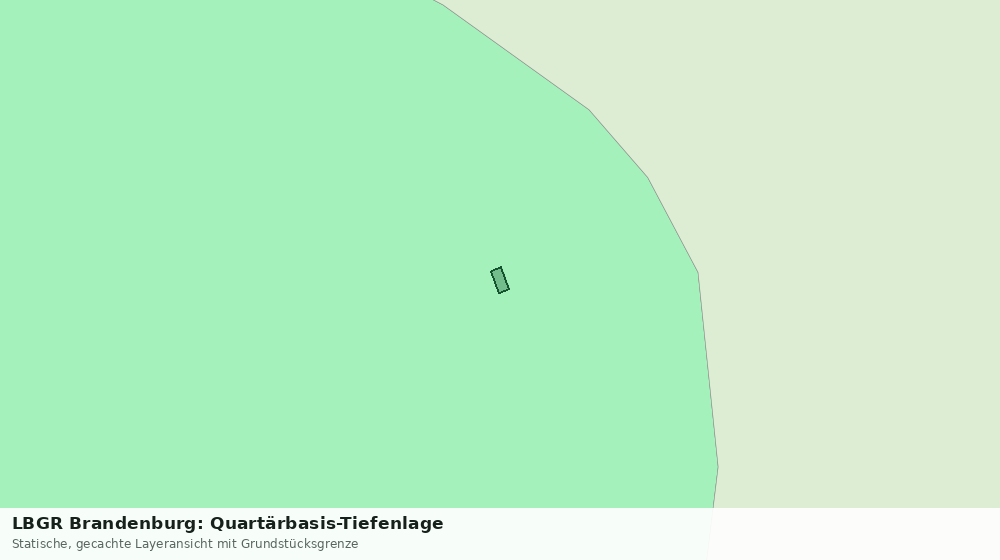 Statische Kartenansicht: LBGR Brandenburg: Quartärbasis-Tiefenlage