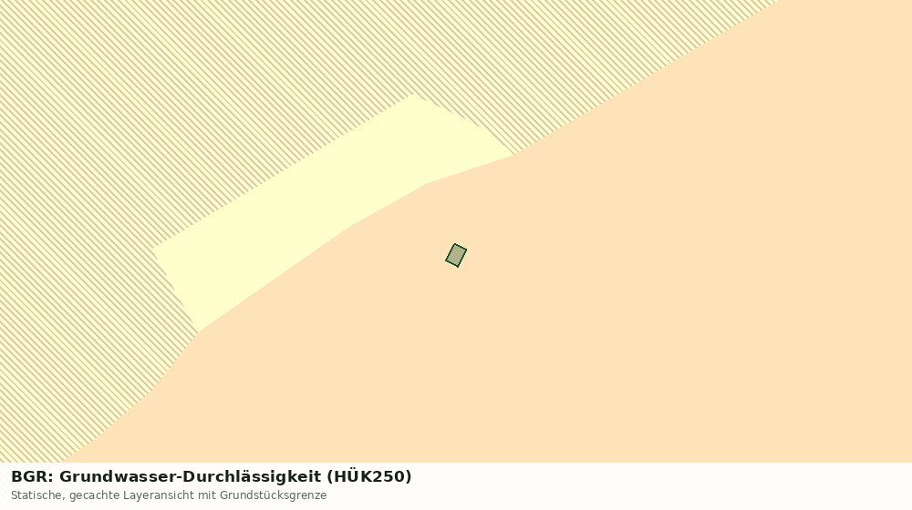 Statische Kartenansicht: BGR: Grundwasser-Durchlässigkeit (HÜK250)