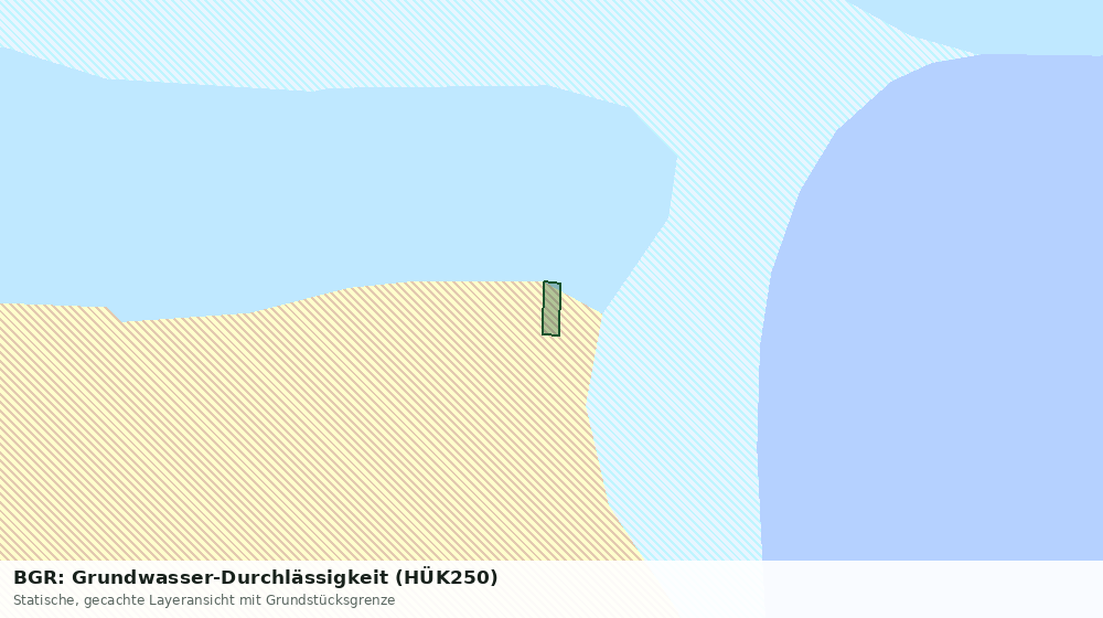 Statische Kartenansicht: BGR: Grundwasser-Durchlässigkeit (HÜK250)