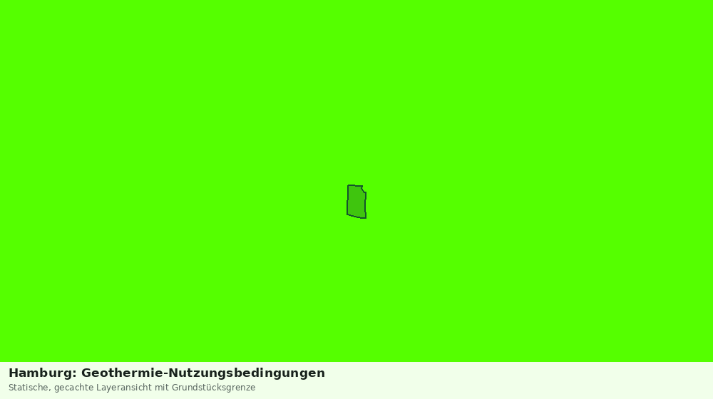 Statische Kartenansicht: Hamburg: Geothermie-Nutzungsbedingungen