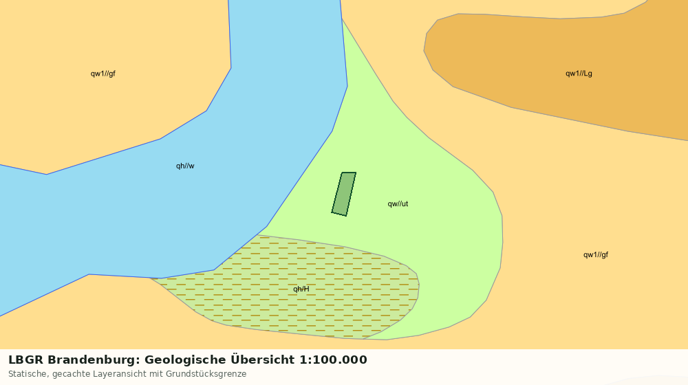 Statische Kartenansicht: LBGR Brandenburg: Geologische Übersicht 1:100.000
