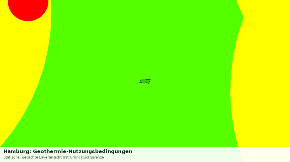 Statische Kartenansicht: Hamburg: Geothermie-Nutzungsbedingungen