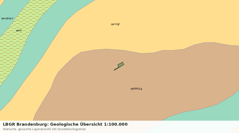 Statische Kartenansicht: LBGR Brandenburg: Geologische Übersicht 1:100.000