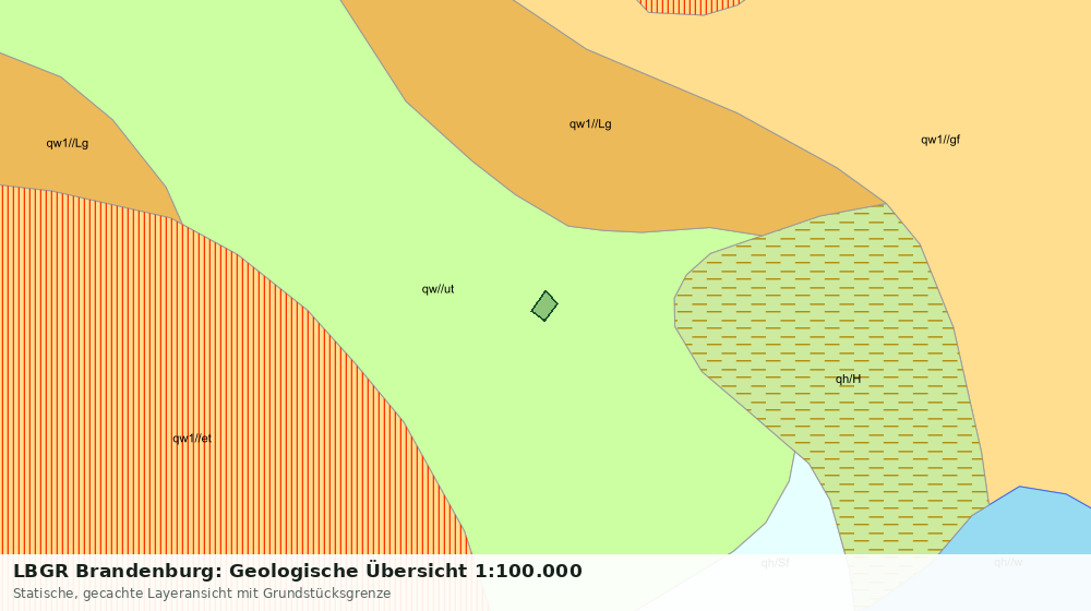 Statische Kartenansicht: LBGR Brandenburg: Geologische Übersicht 1:100.000