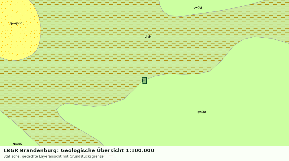 Statische Kartenansicht: LBGR Brandenburg: Geologische Übersicht 1:100.000