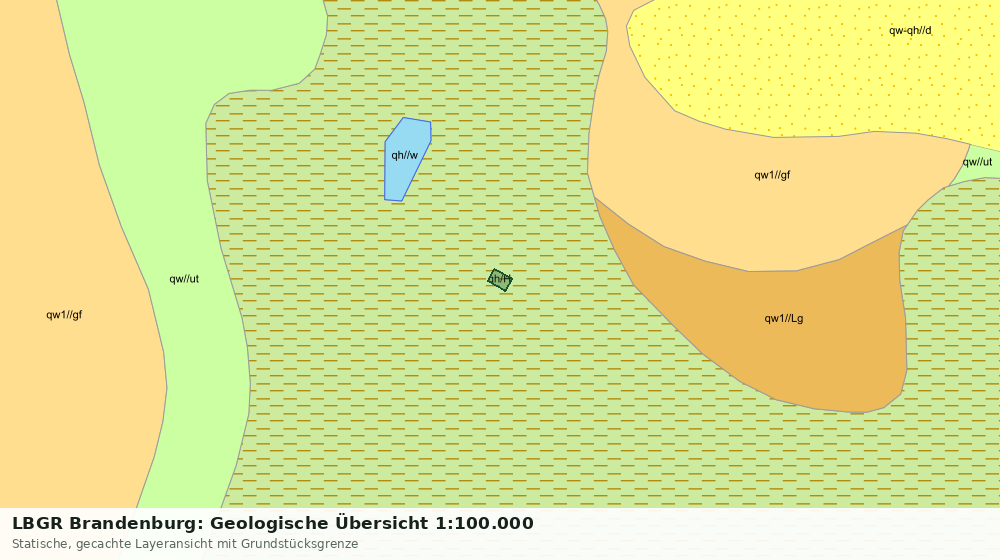Statische Kartenansicht: LBGR Brandenburg: Geologische Übersicht 1:100.000