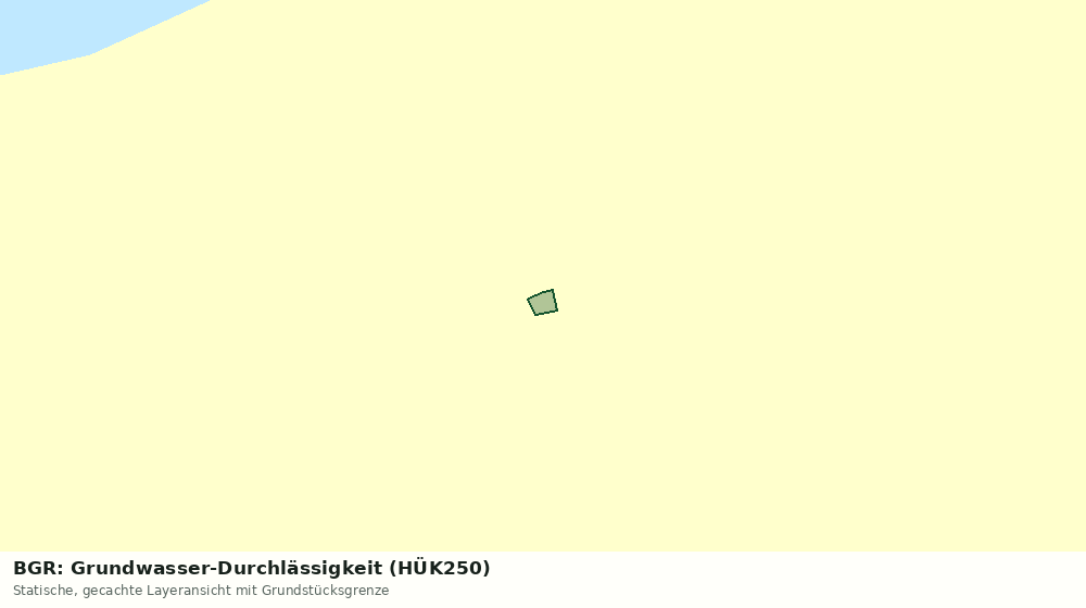 Statische Kartenansicht: BGR: Grundwasser-Durchlässigkeit (HÜK250)