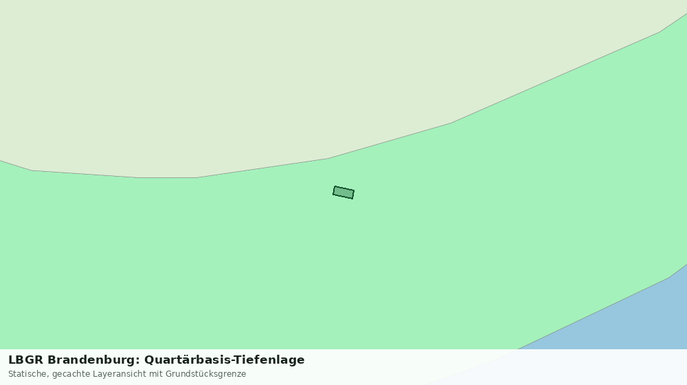 Statische Kartenansicht: LBGR Brandenburg: Quartärbasis-Tiefenlage