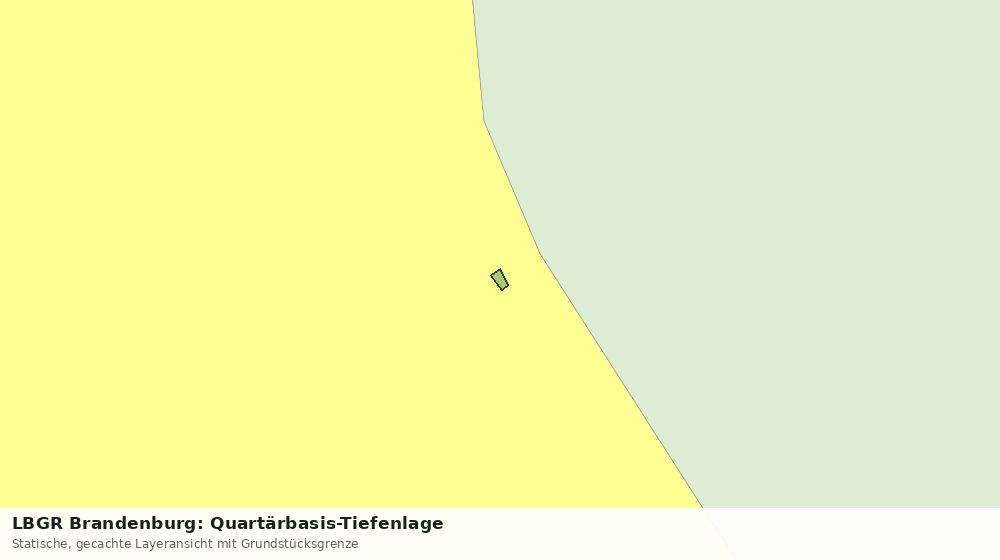 Statische Kartenansicht: LBGR Brandenburg: Quartärbasis-Tiefenlage