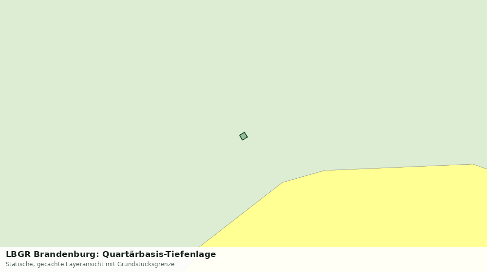 Statische Kartenansicht: LBGR Brandenburg: Quartärbasis-Tiefenlage