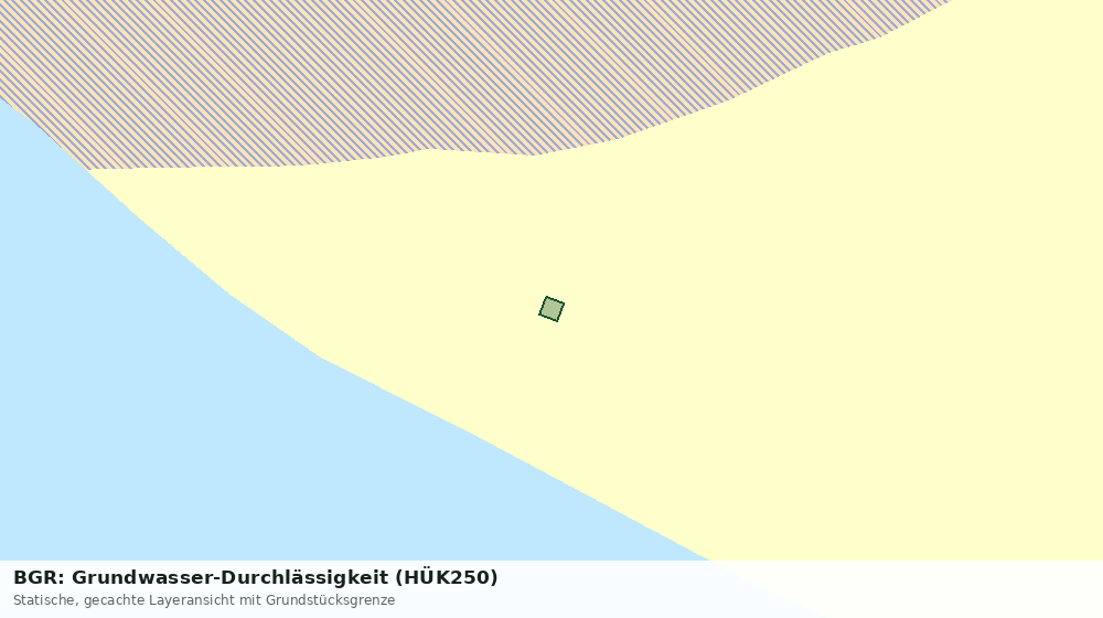 Statische Kartenansicht: BGR: Grundwasser-Durchlässigkeit (HÜK250)