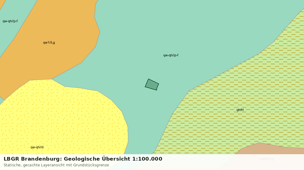 Statische Kartenansicht: LBGR Brandenburg: Geologische Übersicht 1:100.000