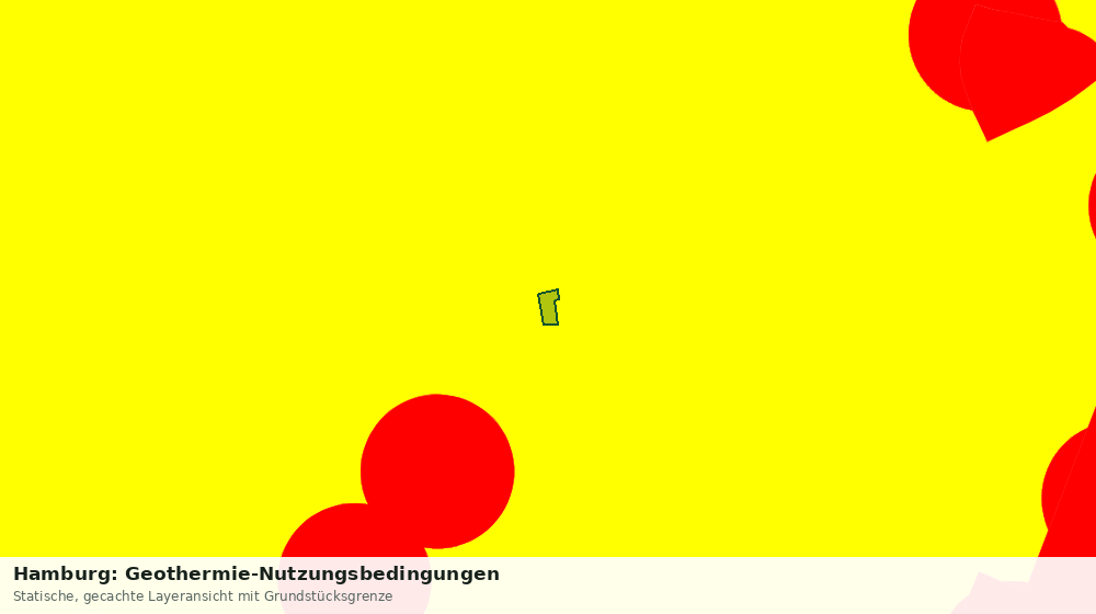 Statische Kartenansicht: Hamburg: Geothermie-Nutzungsbedingungen
