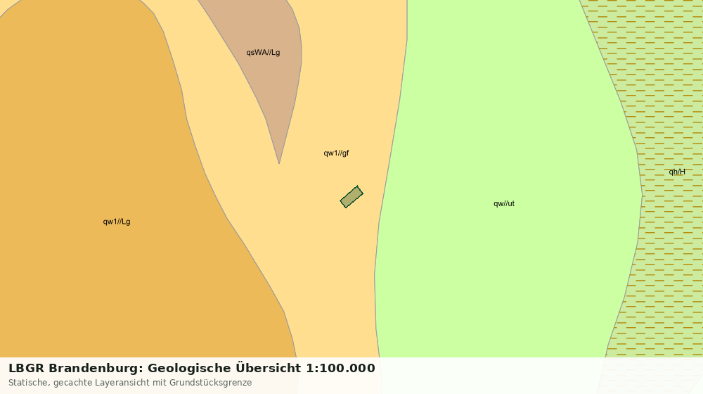 Statische Kartenansicht: LBGR Brandenburg: Geologische Übersicht 1:100.000