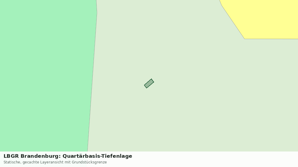 Statische Kartenansicht: LBGR Brandenburg: Quartärbasis-Tiefenlage