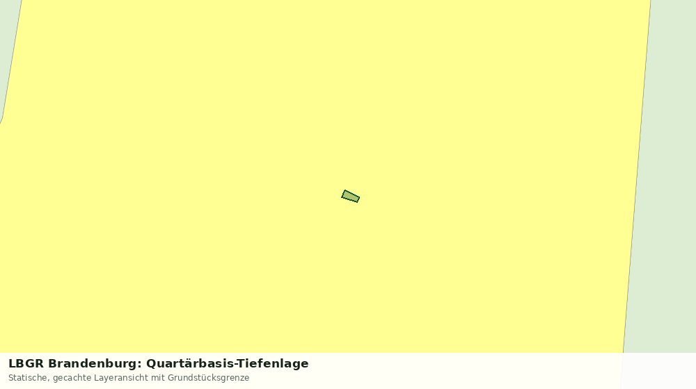 Statische Kartenansicht: LBGR Brandenburg: Quartärbasis-Tiefenlage