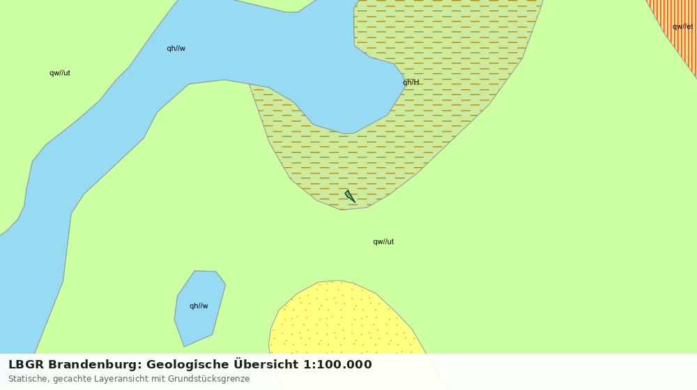 Statische Kartenansicht: LBGR Brandenburg: Geologische Übersicht 1:100.000