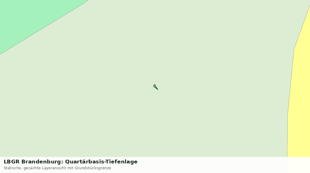 Statische Kartenansicht: LBGR Brandenburg: Quartärbasis-Tiefenlage