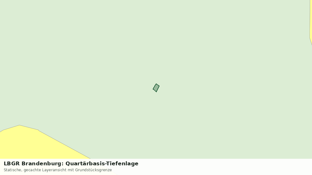 Statische Kartenansicht: LBGR Brandenburg: Quartärbasis-Tiefenlage