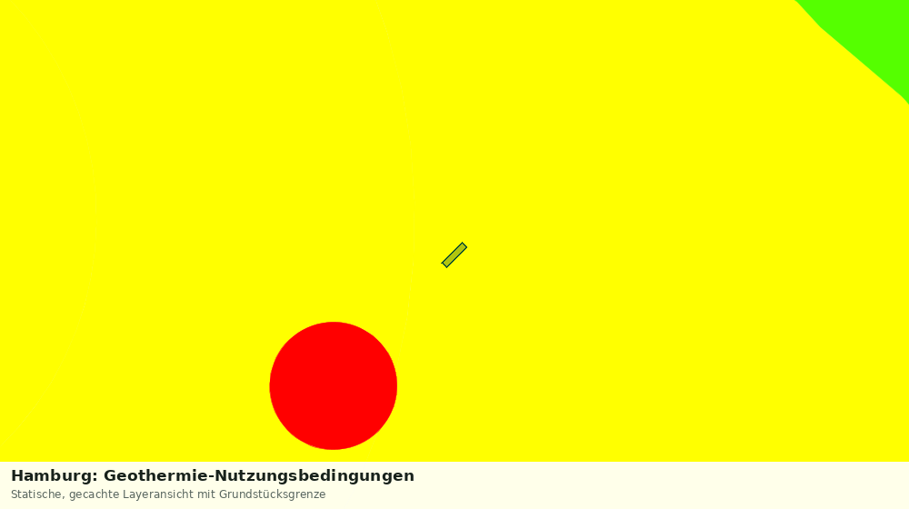 Statische Kartenansicht: Hamburg: Geothermie-Nutzungsbedingungen