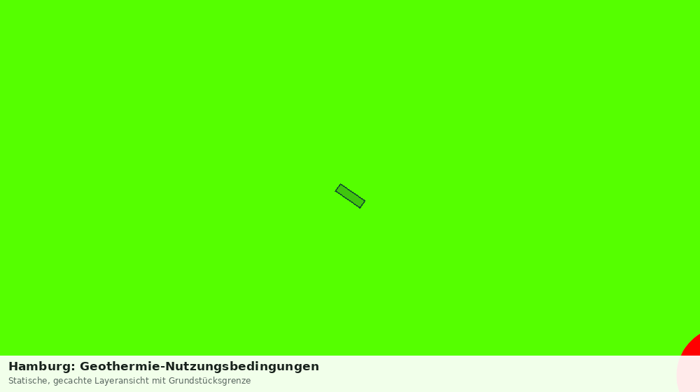 Statische Kartenansicht: Hamburg: Geothermie-Nutzungsbedingungen