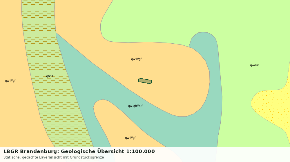 Statische Kartenansicht: LBGR Brandenburg: Geologische Übersicht 1:100.000