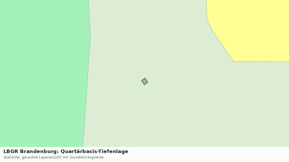 Statische Kartenansicht: LBGR Brandenburg: Quartärbasis-Tiefenlage