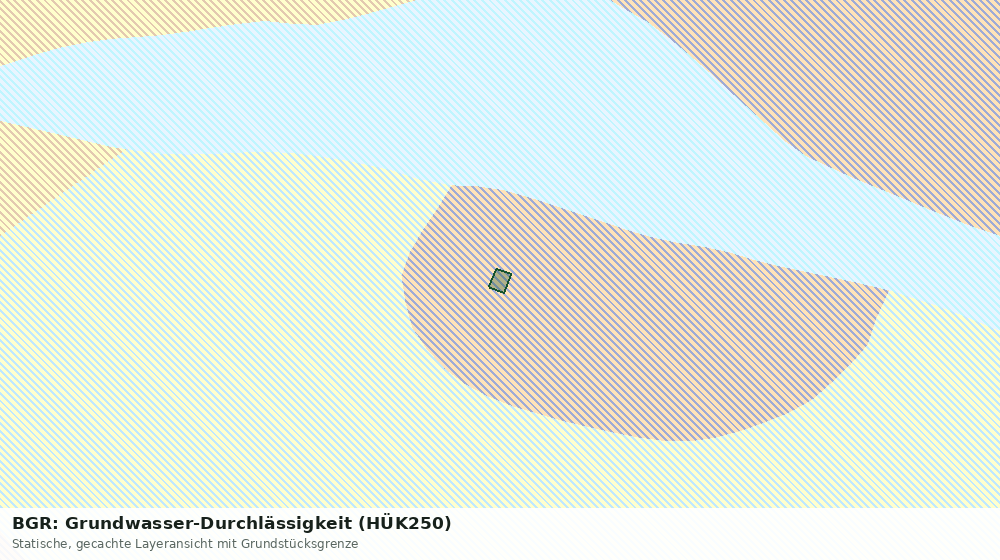 Statische Kartenansicht: BGR: Grundwasser-Durchlässigkeit (HÜK250)