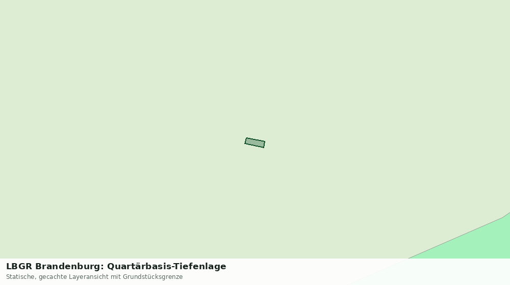 Statische Kartenansicht: LBGR Brandenburg: Quartärbasis-Tiefenlage