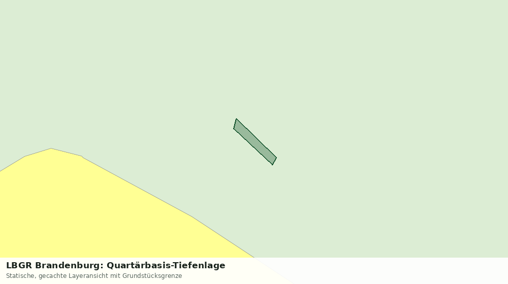 Statische Kartenansicht: LBGR Brandenburg: Quartärbasis-Tiefenlage