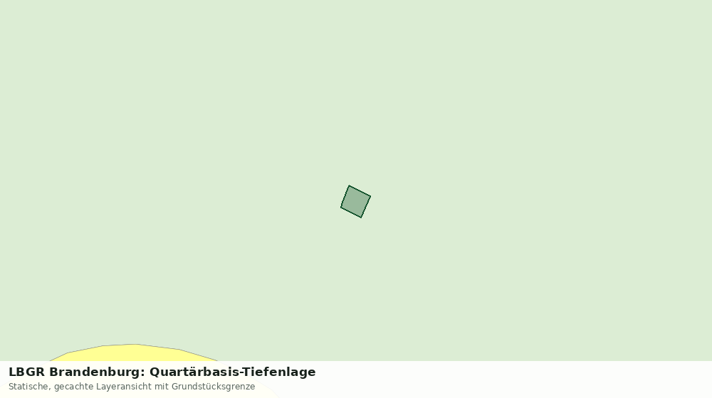 Statische Kartenansicht: LBGR Brandenburg: Quartärbasis-Tiefenlage