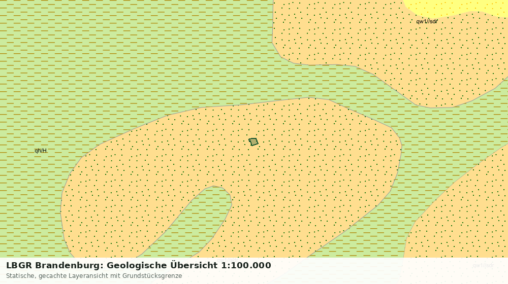 Statische Kartenansicht: LBGR Brandenburg: Geologische Übersicht 1:100.000
