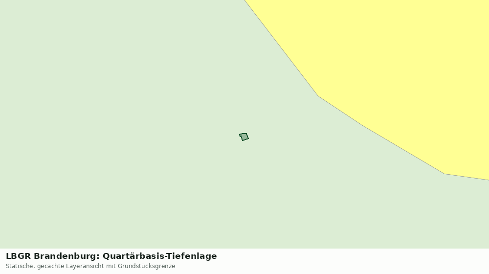 Statische Kartenansicht: LBGR Brandenburg: Quartärbasis-Tiefenlage