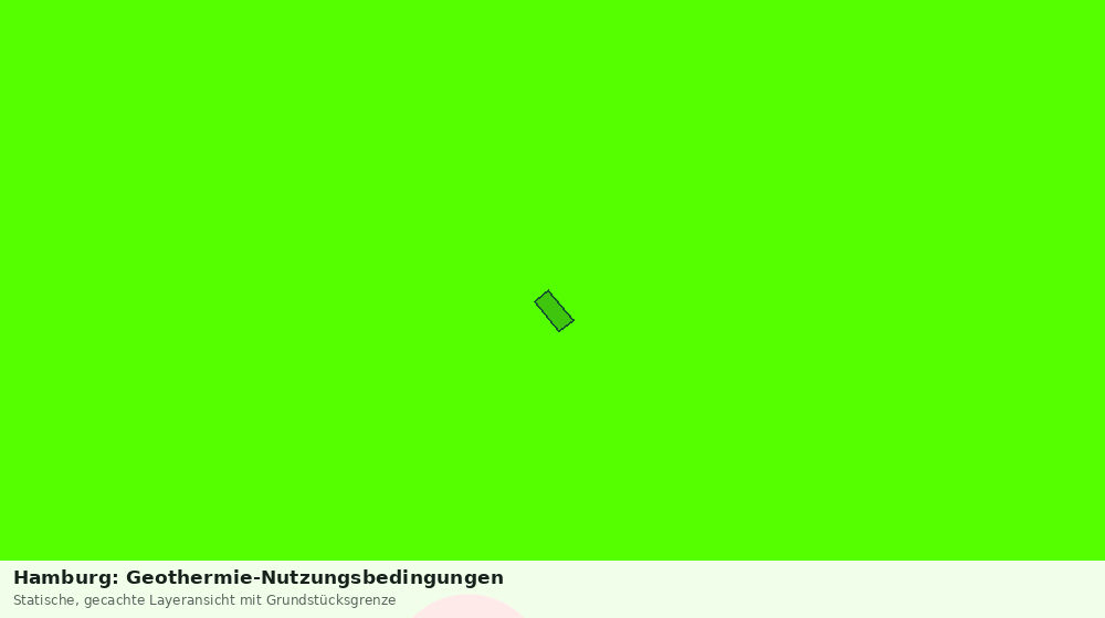 Statische Kartenansicht: Hamburg: Geothermie-Nutzungsbedingungen
