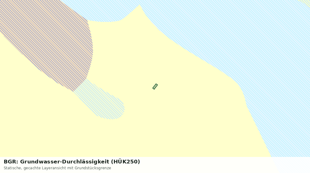 Statische Kartenansicht: BGR: Grundwasser-Durchlässigkeit (HÜK250)