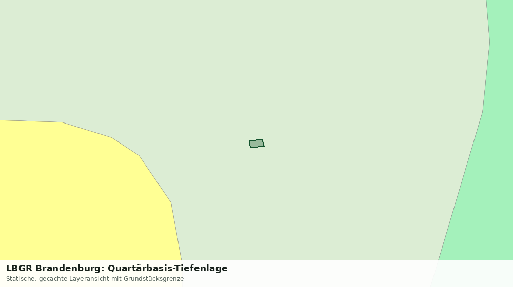 Statische Kartenansicht: LBGR Brandenburg: Quartärbasis-Tiefenlage