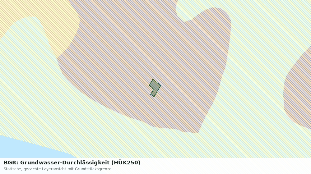 Statische Kartenansicht: BGR: Grundwasser-Durchlässigkeit (HÜK250)