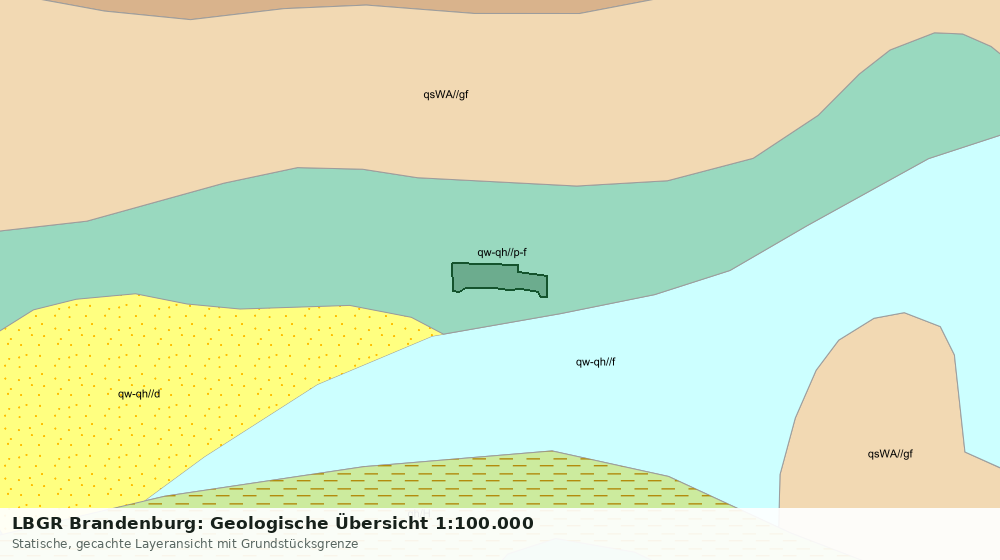 Statische Kartenansicht: LBGR Brandenburg: Geologische Übersicht 1:100.000