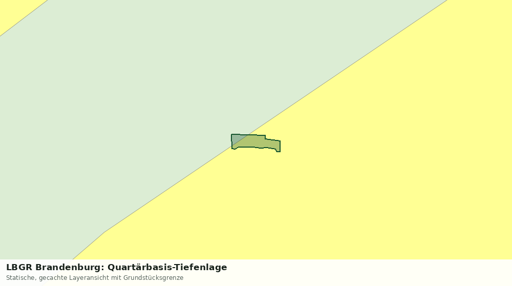 Statische Kartenansicht: LBGR Brandenburg: Quartärbasis-Tiefenlage
