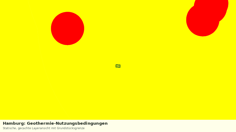 Statische Kartenansicht: Hamburg: Geothermie-Nutzungsbedingungen