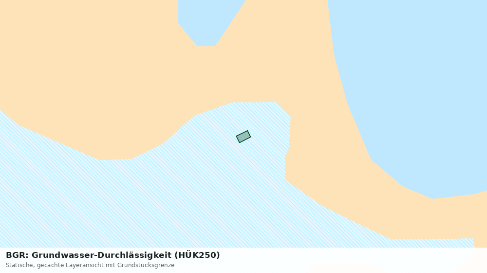 Statische Kartenansicht: BGR: Grundwasser-Durchlässigkeit (HÜK250)