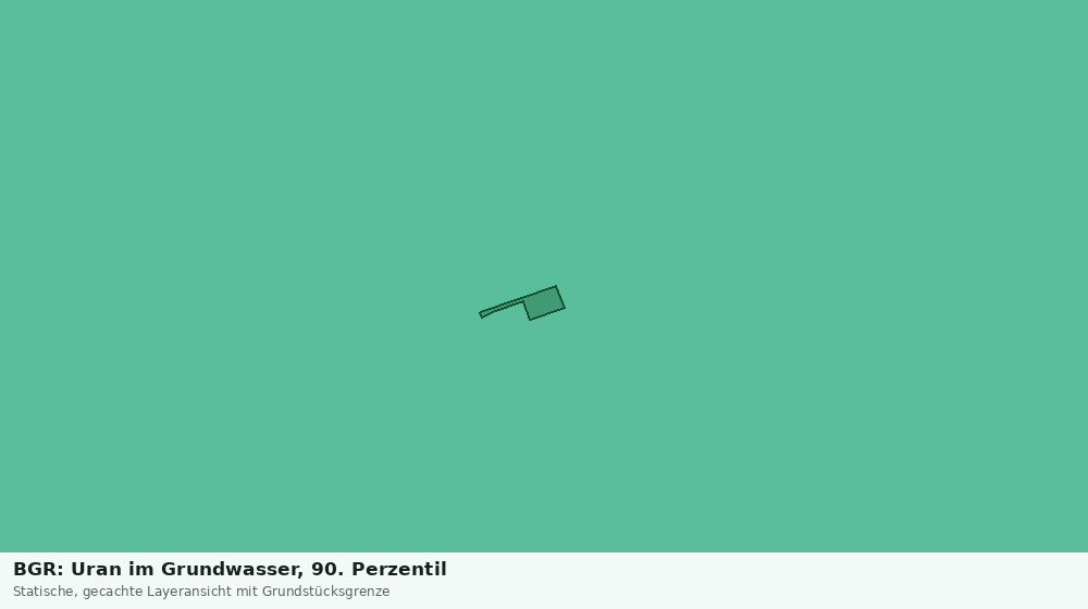 Statische Kartenansicht: BGR: Uran im Grundwasser, 90. Perzentil