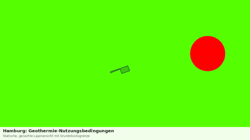 Statische Kartenansicht: Hamburg: Geothermie-Nutzungsbedingungen