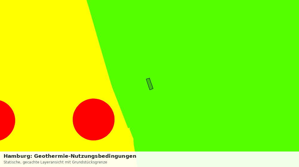 Statische Kartenansicht: Hamburg: Geothermie-Nutzungsbedingungen