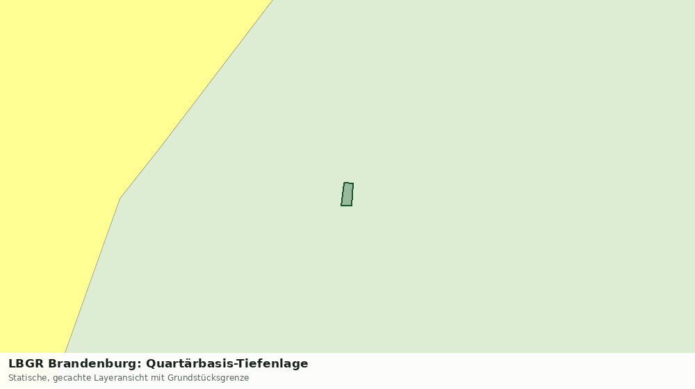 Statische Kartenansicht: LBGR Brandenburg: Quartärbasis-Tiefenlage