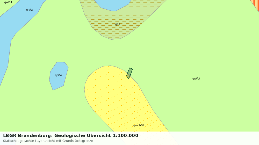 Statische Kartenansicht: LBGR Brandenburg: Geologische Übersicht 1:100.000
