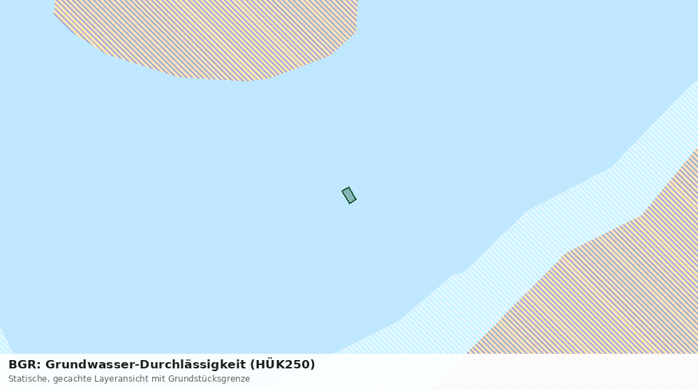 Statische Kartenansicht: BGR: Grundwasser-Durchlässigkeit (HÜK250)